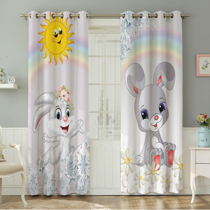 پرده نیروانا طرح   کودک مدل هازان کد 8197 سایز 140×280 سانتی متر