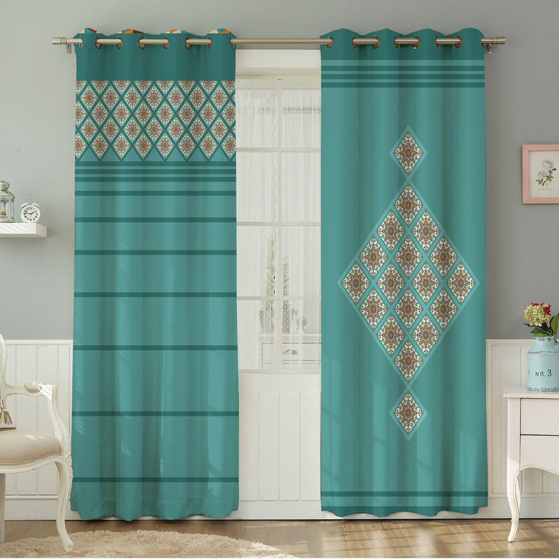 پرده نیروانا طرح مدرن  مدل هازان کد 9043 سایز 140×280 سانتی متر