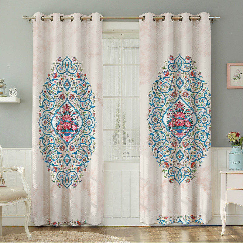 پرده نیروانا طرح مدرن  مدل هازان کد 8412 سایز 140×280 سانتی متر