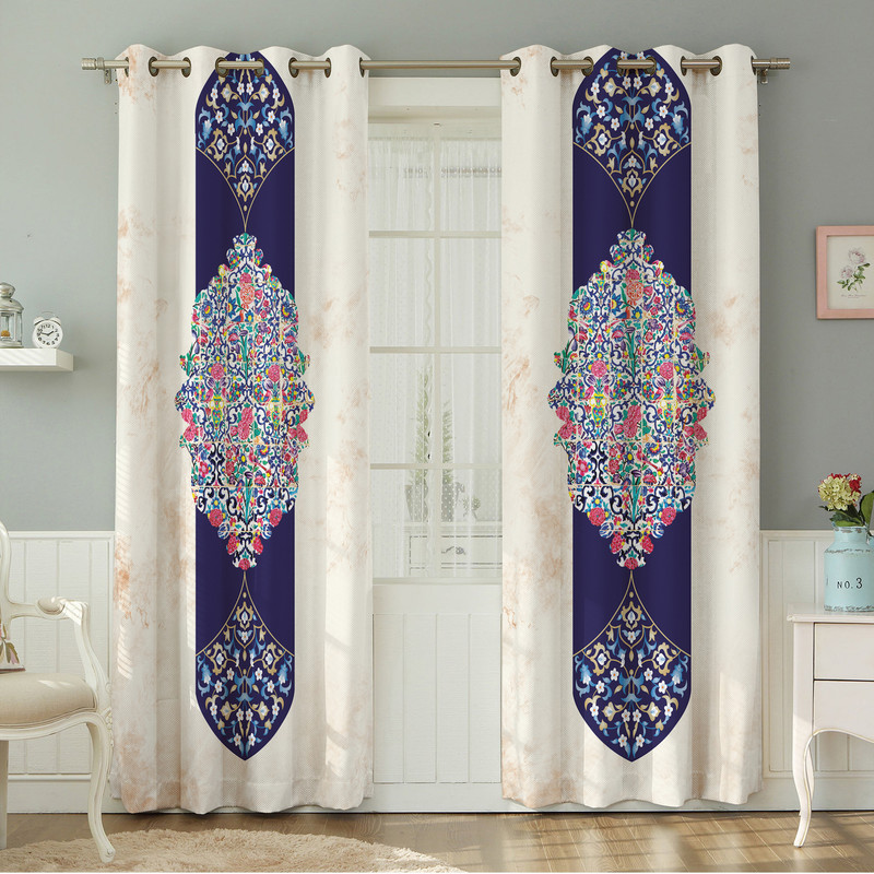 پرده نیروانا طرح  مدرن مدل هازان کد 8450سایز 140×280 سانتی متر