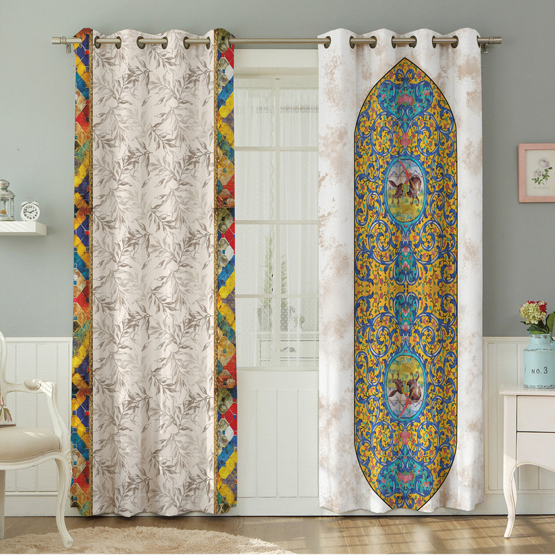 پرده نیروانا طرح مدرن  مدل هازان کد 9059 سایز 140×280 سانتی متر