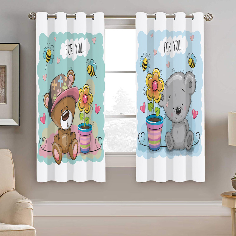 پرده نیروانا طرح کودک  مدل هازان کد 4109   سایز 140×200 سانتی متر