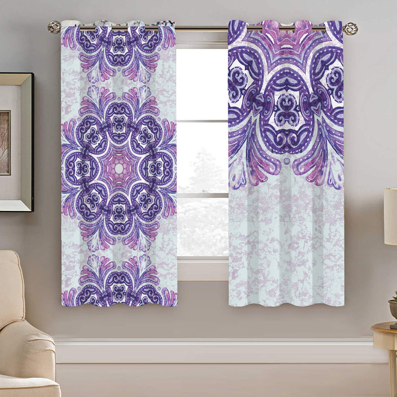 پرده نیروانا طرح سنتی مدل مخمل کد 4731 سایز 140×200 سانتی متر