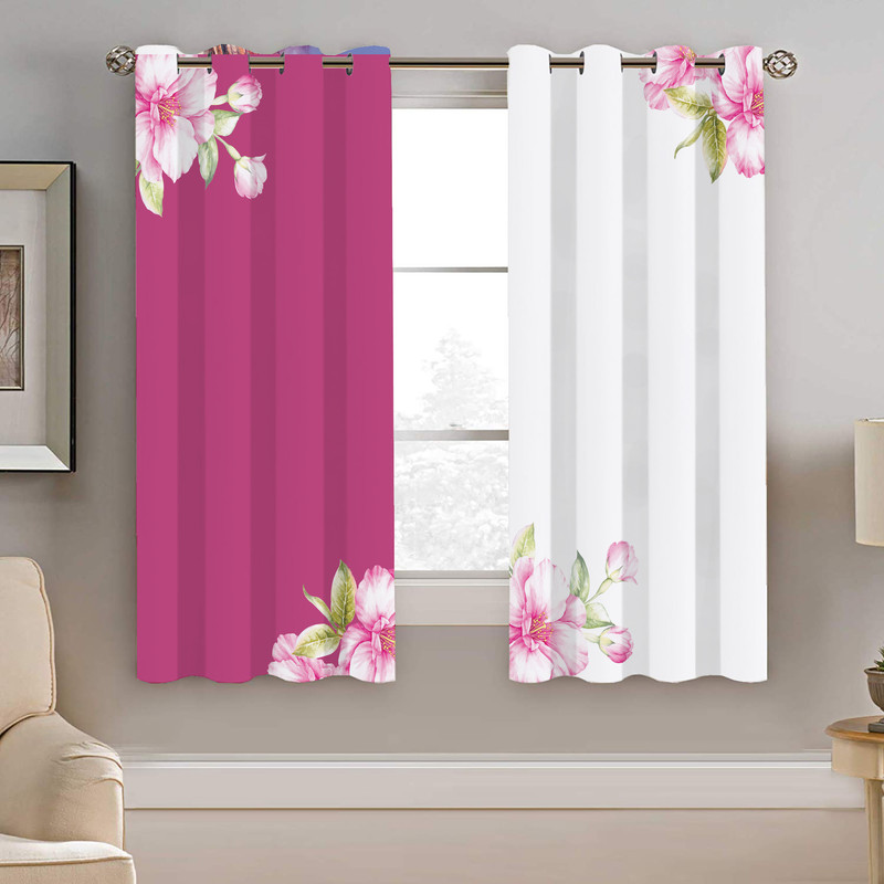 پرده نیروانا طرح گل مدل هازان کد 8689 سایز 140×200 سانتی متر