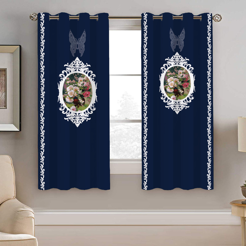 پرده نیروانا طرح سنتی مدل هازان کد 8492 سایز 140×200 سانتی متر