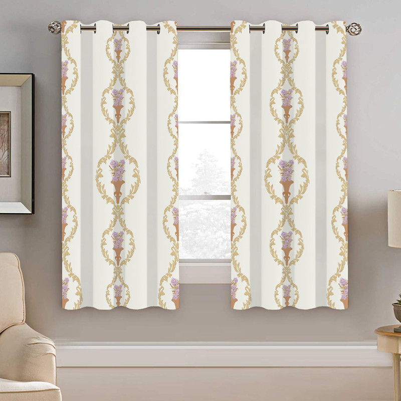 پرده نیروانا طرح سنتی مدل هازان کد 8501 سایز 140×200 سانتی متر