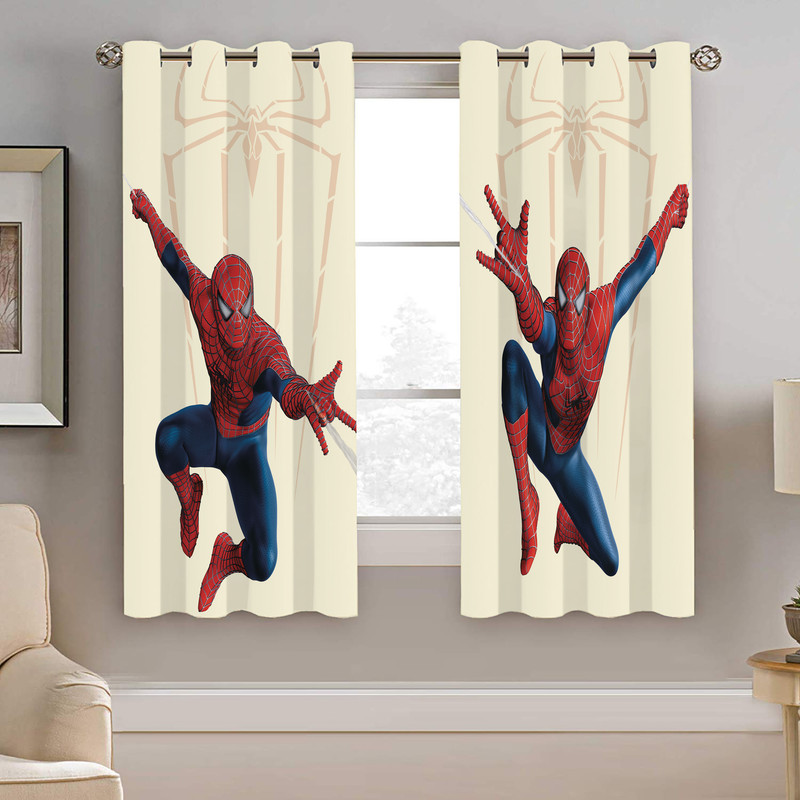 پرده نیروانا طرح مرد عنکبوتی کودک مدل هازان کد 8496 سایز 140×200 سانتی متر