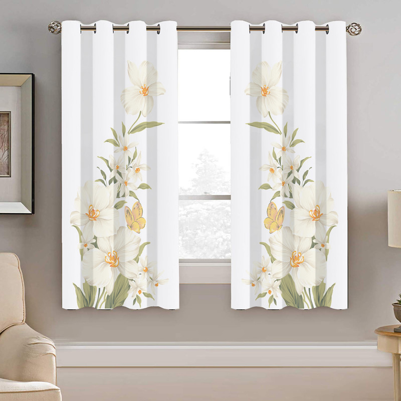 پرده نیروانا طرح گل  مدل هازان کد 4283    سایز 140×200 سانتی متر