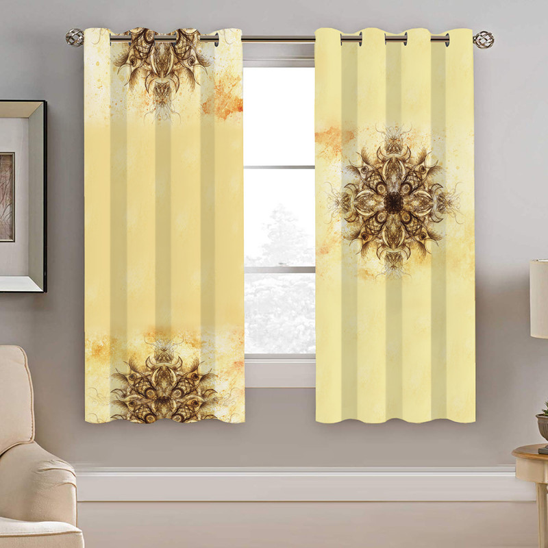 پرده نیروانا طرح سنتی مدل هازان کد 8969 سایز 140×200 سانتی متر