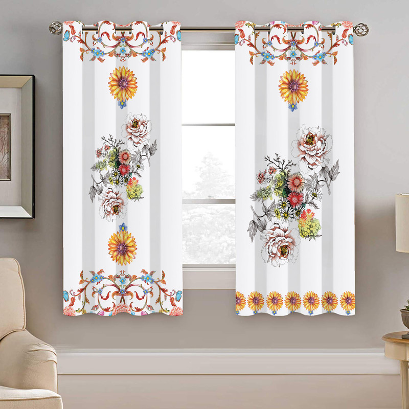 پرده نیروانا طرح سنتی مدل مخمل کد 4485 سایز 140×200 سانتی متر