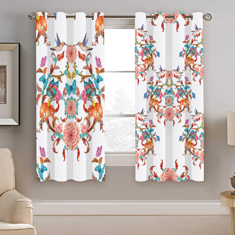 پرده نیروانا طرح سنتی مدل مخمل کد 4487 سایز 140×200 سانتی متر