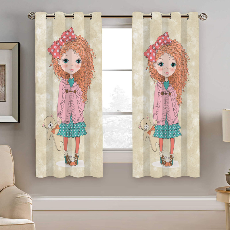 پرده نیروانا طرح کودک  مدل هازان کد 4083 سایز 140×200 سانتی متر