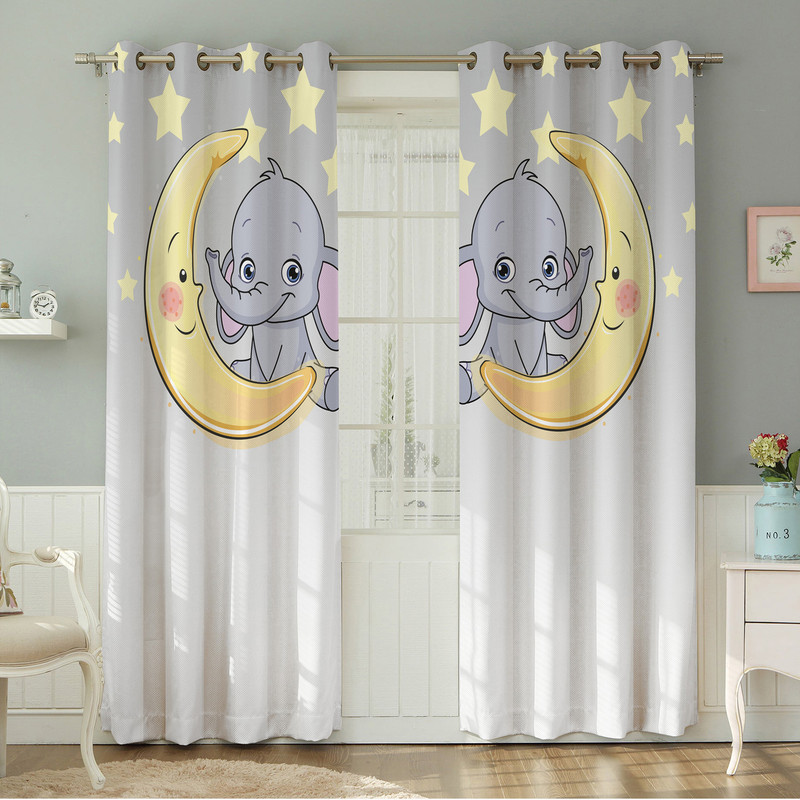 پرده نیروانا طرح کودک   مدل هازان کد 8252 سایز 140×280 سانتی متر