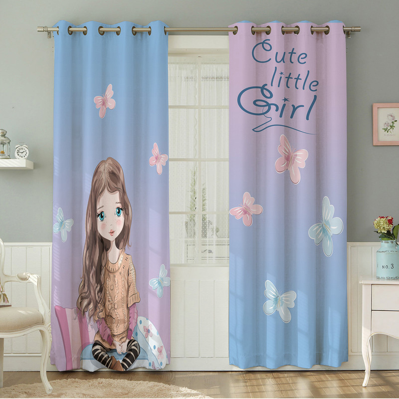 پرده نیروانا طرح کودک  مدل هازان کد 8255 سایز 140×280 سانتی متر