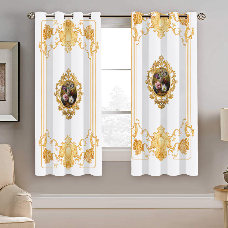 پرده نیروانا طرح سنتی مدل مخمل کد 9094 سایز 140×200 سانتی متر