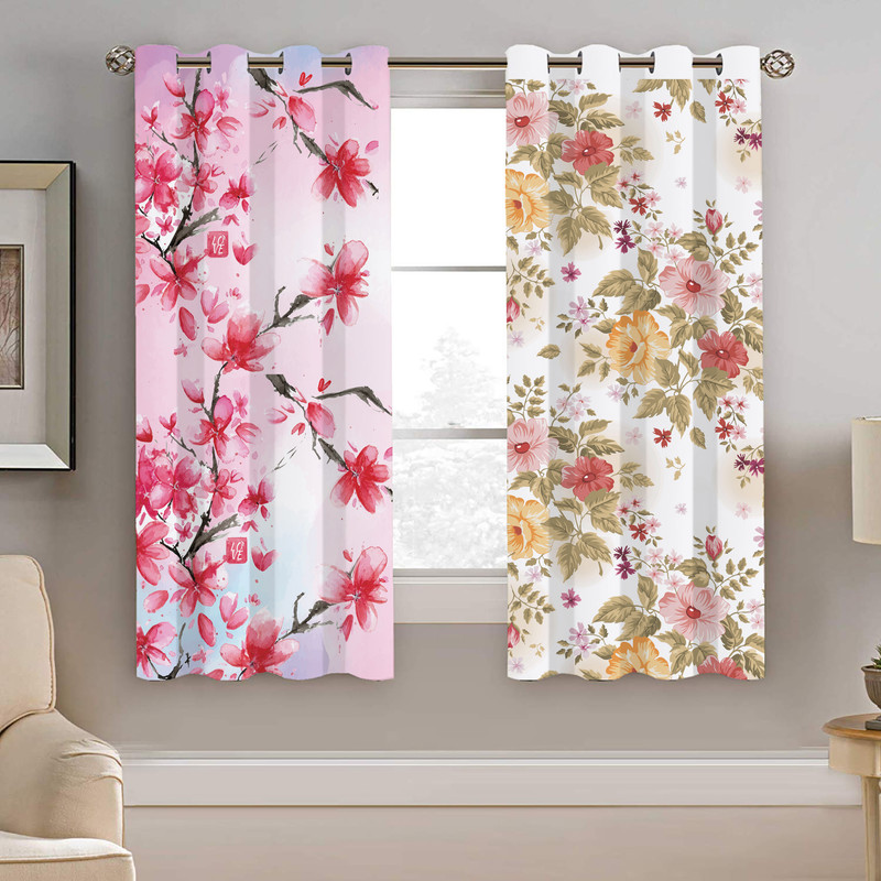 پرده نیروانا طرح گل مدل مخمل کد 4224 سایز 140×200 سانتی متر