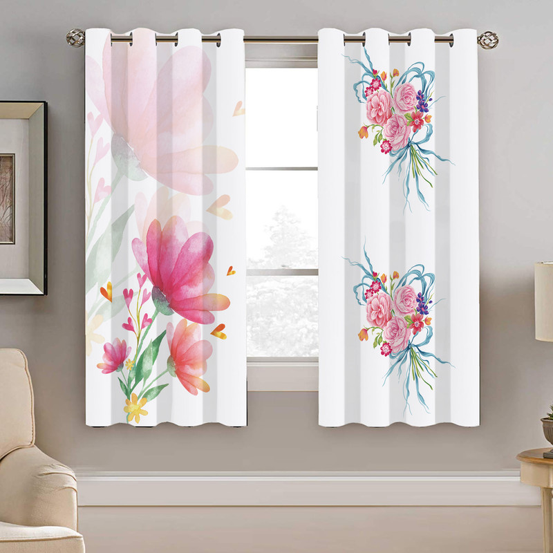 پرده نیروانا طرح گل مدل مخمل کد 4269 سایز 140×200 سانتی متر