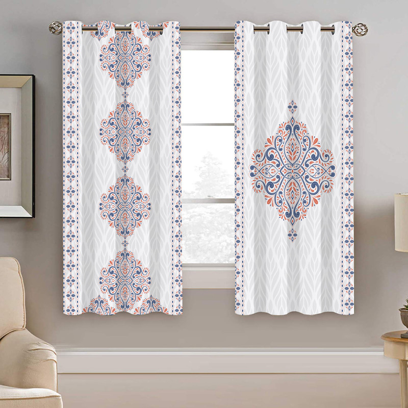 پرده نیروانا طرح سنتی مدل مخمل کد 4526 سایز 140×200 سانتی متر