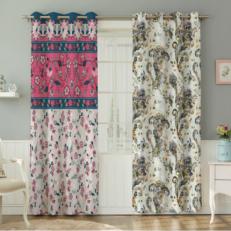 پرده نیروانا طرح مدرن  مدل هازان کد 4919 سایز 140×280 سانتی متر