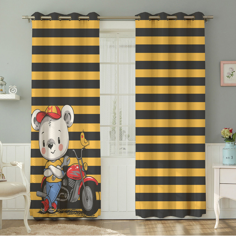 پرده نیروانا طرح  کودک مدل مخمل کد 5096سایز 140×280 سانتی متر