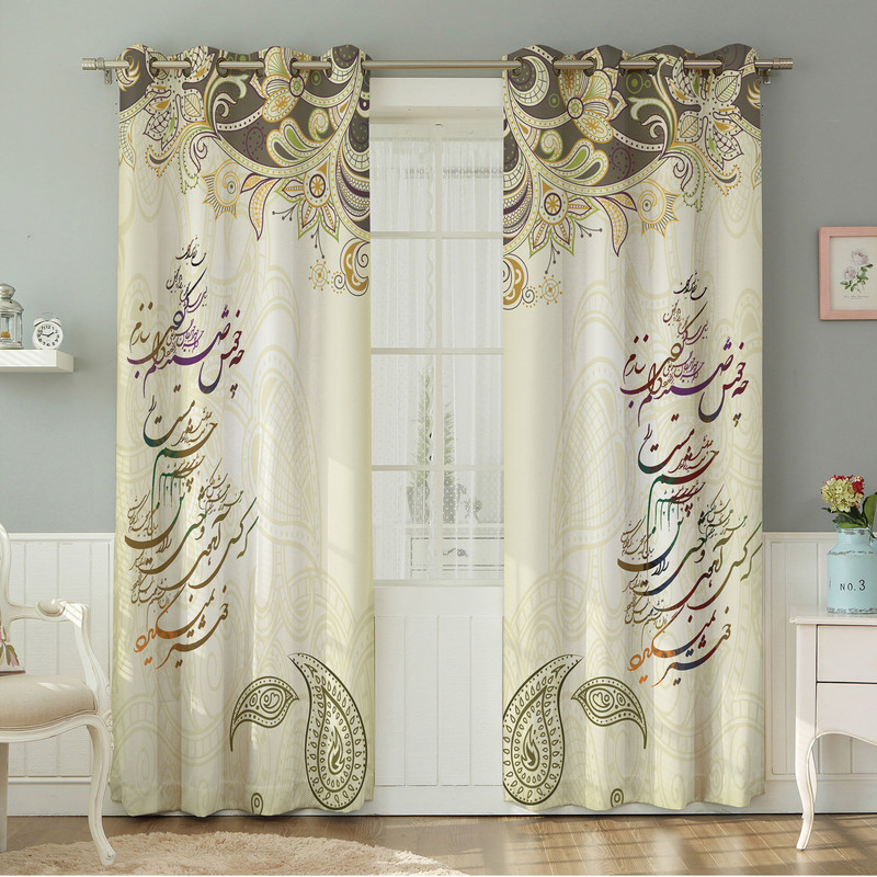 پرده نیروانا طرح  مدرن مدل مخمل کد 8920 سایز 140×280 سانتی متر