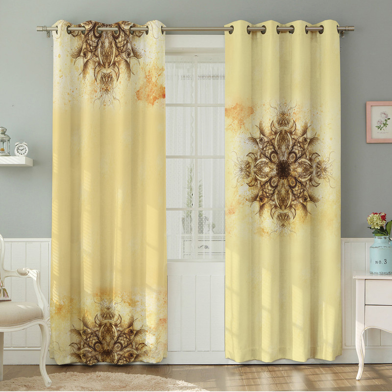 پرده نیروانا طرح  مدرن مدل مخمل کد 8970 سایز 140×280 سانتی متر