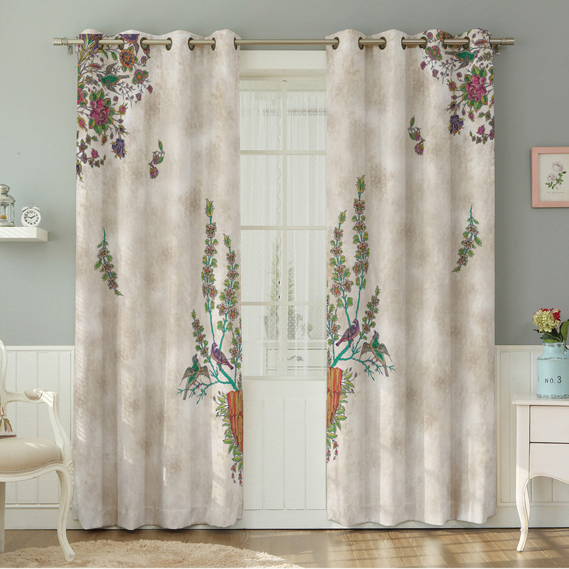 پرده نیروانا طرح مدرن  مدل مخمل کد 9029 سایز 140×280 سانتی متر