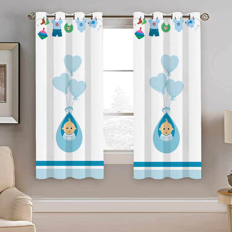 پرده نیروانا طرح کودک مدل مخمل کد 8170  سایز 140×200 سانتی متر