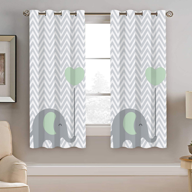 پرده نیروانا طرح فیل کودک مدل هازان کد 8219 سایز 140×200 سانتی متر