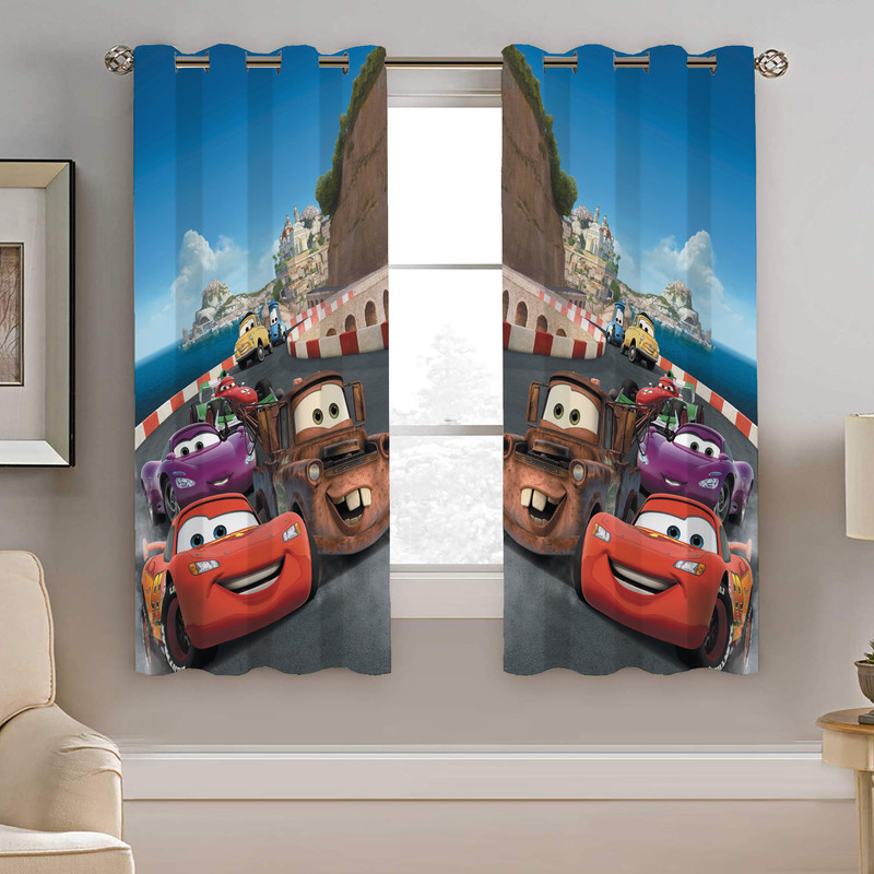 پرده نیروانا طرح مکویین کودک مدل هازان کد 8226 سایز 140×200 سانتی متر