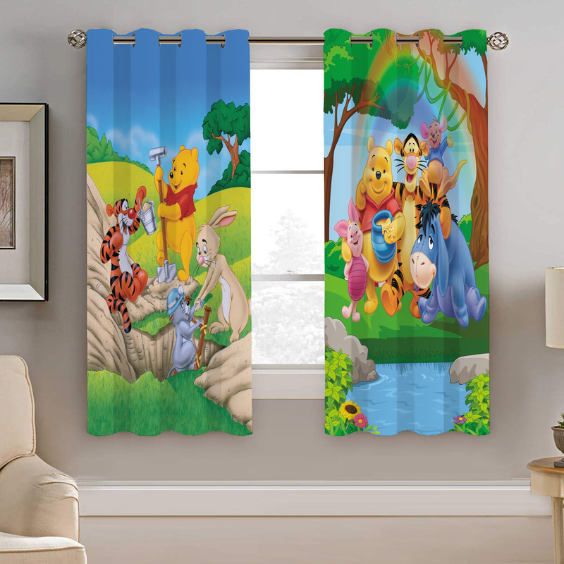 پرده نیروانا طرح خرس کودک مدل هازان کد 8231 سایز 140×200 سانتی متر