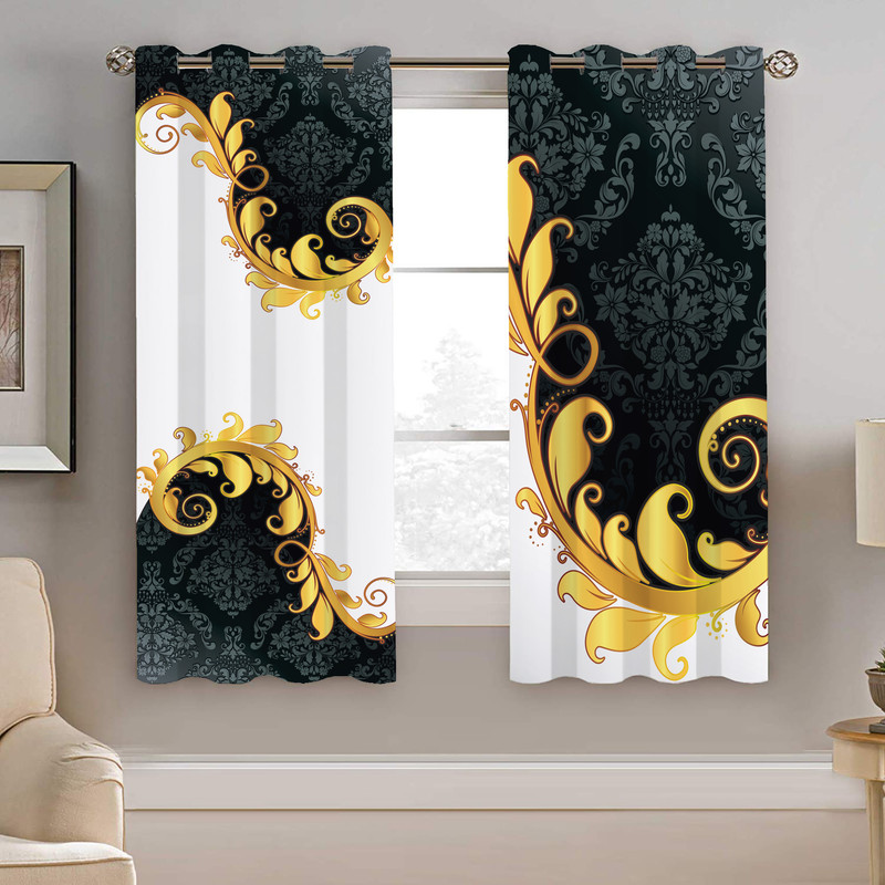 پرده نیروانا طرح سنتی مدل مخمل کد 4357 سایز 140×200 سانتی متر