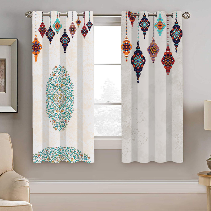 پرده نیروانا طرح سنتی مدل مخمل کد 9021 سایز 140×200 سانتی متر