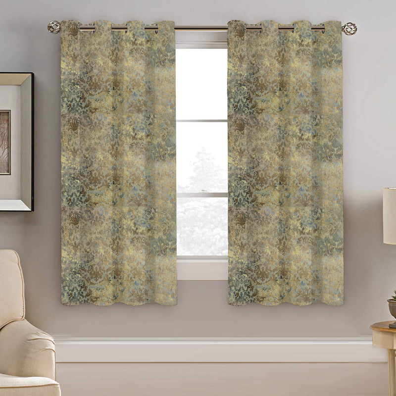 پرده نیروانا طرح سنتی مدل مخمل کد 9025 سایز 140×200 سانتی متر