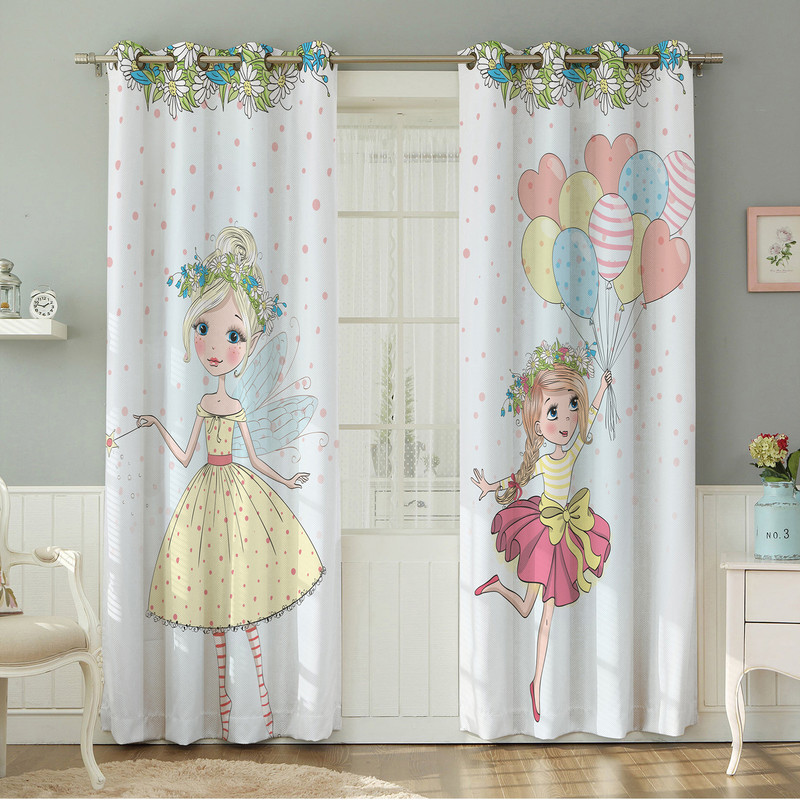 پرده نیروانا طرح  کودک مدل مخمل کد 4682 سایز 140×280 سانتی متر