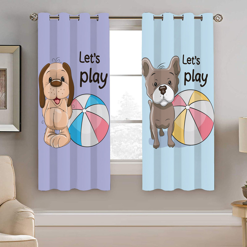 پرده نیروانا طرح کودک مدل مخمل کد 4103 سایز 140×200 سانتی متر