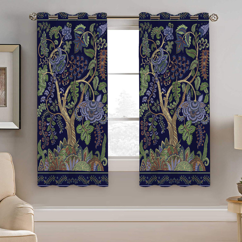 پرده نیروانا طرح    سنتی مدل هازان کد 4613   سایز 140×200 سانتی متر