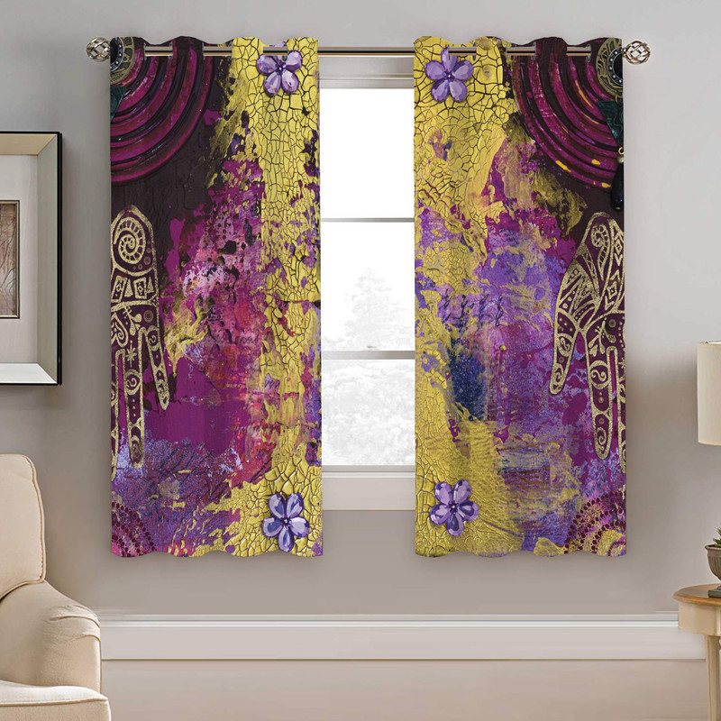 پرده نیروانا طرح مدرن  مدل هازان کد 4619    سایز 140×200 سانتی متر