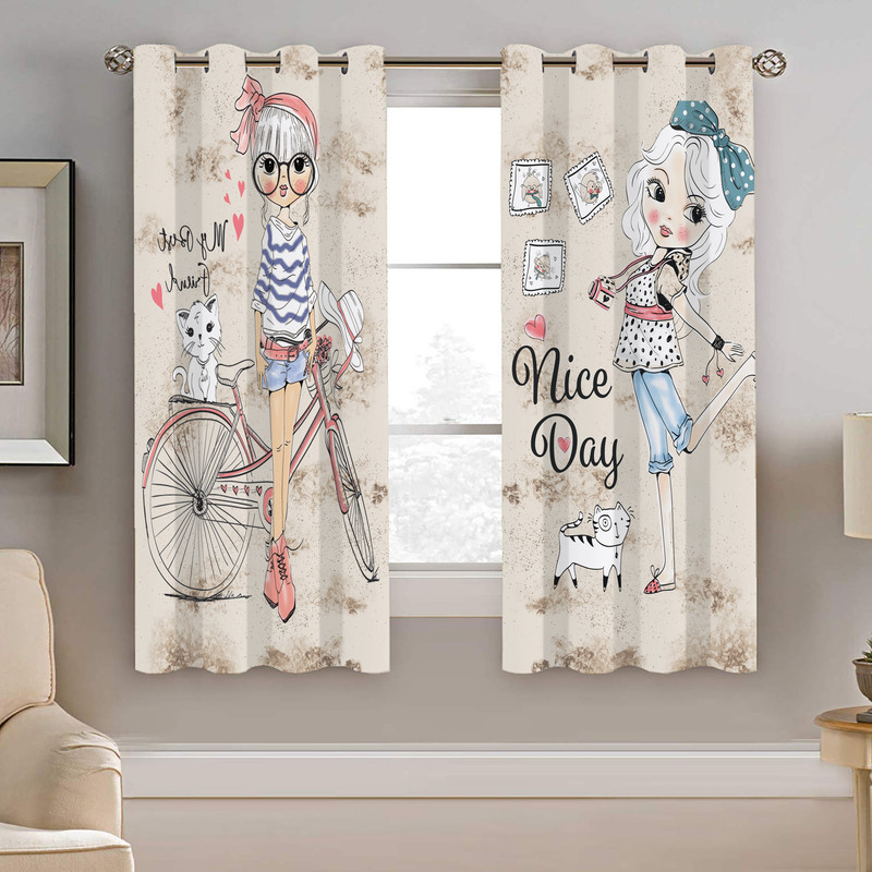 پرده نیروانا طرح کودک  مدل هازان کد 8002  سایز 140×200 سانتی متر