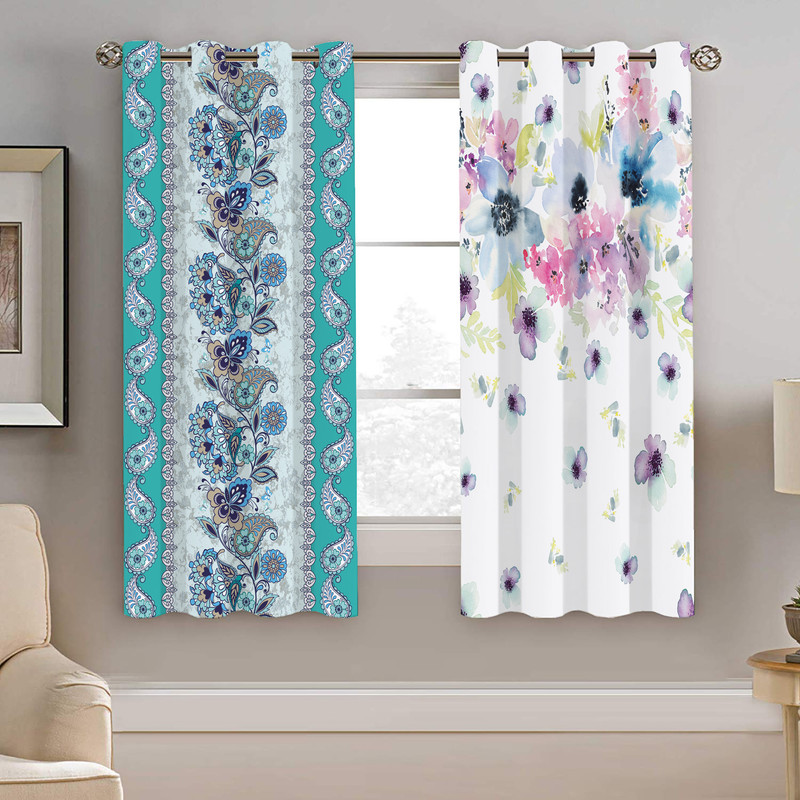 پرده نیروانا طرح سنتی مدل مخمل کد 4612 سایز 140×200 سانتی متر