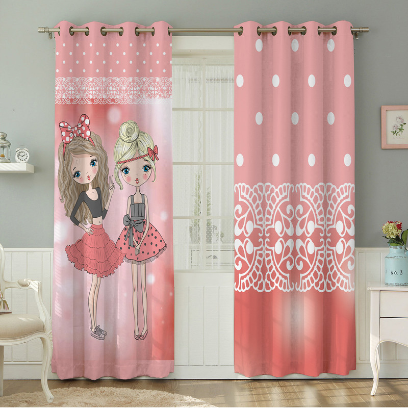 پرده نیروانا طرح   کودک مدل هازان کد 4419 سایز 140×280 سانتی متر