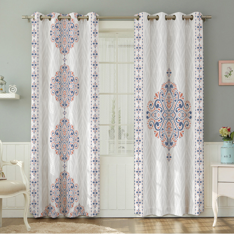 پرده نیروانا طرح  سنتی مدل هازان کد 4526 سایز 140×280 سانتی متر