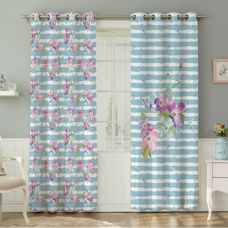 پرده نیروانا طرح  مدرن مدل هازان کد 4561 سایز 140×280 سانتی متر