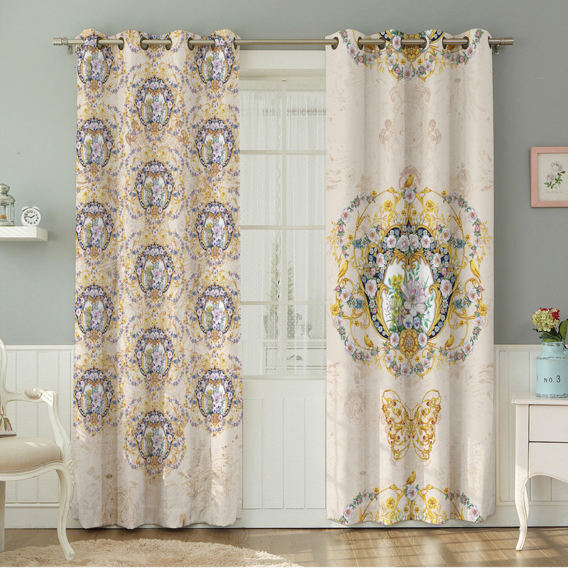 پرده نیروانا طرح مدرن  مدل هازان کد 4584 سایز 140×280 سانتی متر