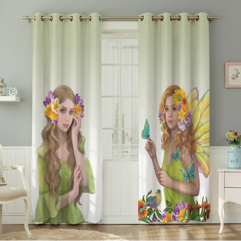 پرده نیروانا طرح  چهره مدل مخمل کد 4933 سایز 140×280 سانتی متر