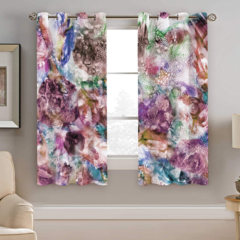 پرده نیروانا طرح سنتی مدل مخمل کد 4492 سایز 140×200 سانتی متر