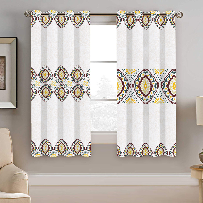 پرده نیروانا طرح سنتی مدل مخمل کد 4523 سایز 140×200 سانتی متر