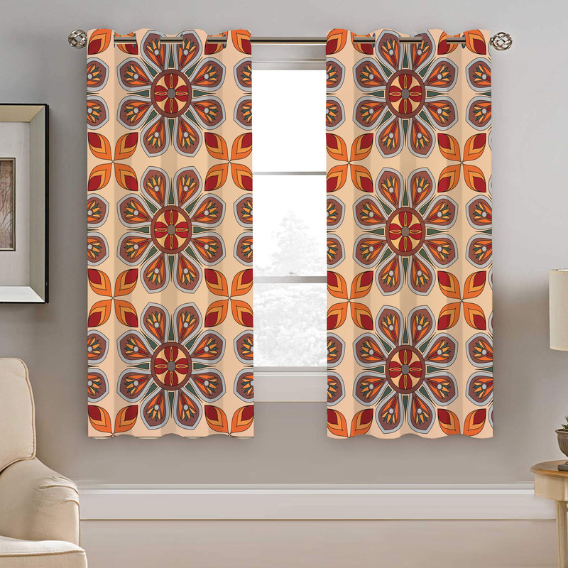 پرده نیروانا طرح سنتی مدل مخمل کد 4078 سایز 140×200 سانتی متر