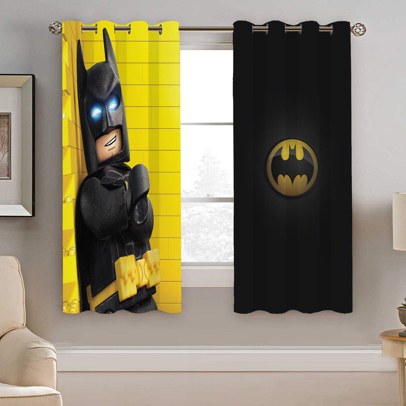 پرده نیروانا طرح بتمن پسرونه مدل مخمل کد 4421 سایز 140×200 سانتی متر