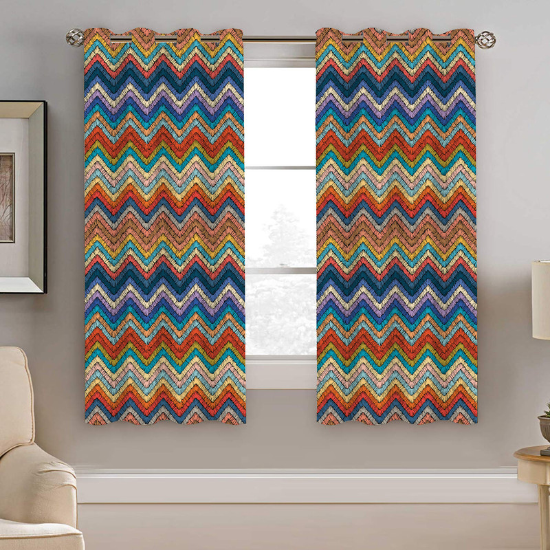 پرده نیروانا طرح سنتی مدل مخمل کد 4550 سایز 140×200 سانتی متر